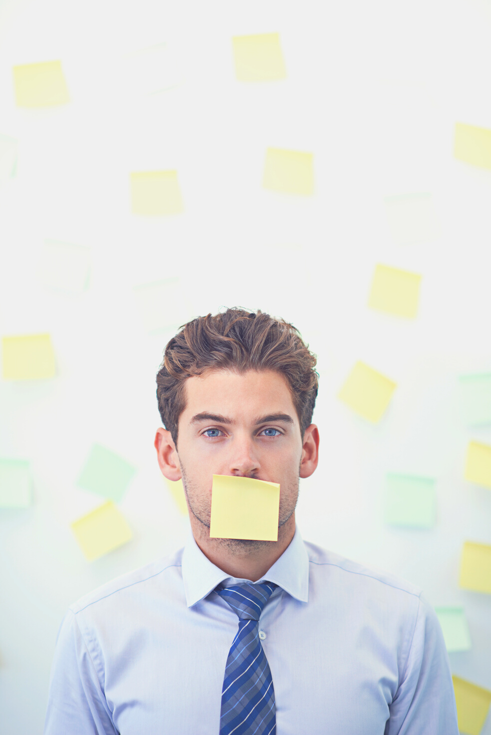 It's all sticky notes and no verbal communication